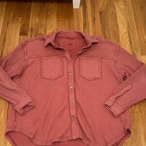 Aerie Rose Button Down Shirt